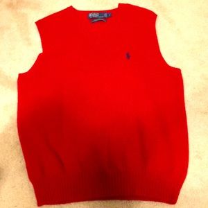 Polo by Ralph Lauren red vest